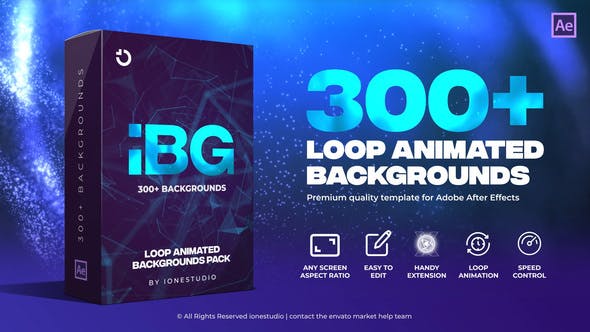 Videohive iBG | 300+ Loop Backgrounds 35090369