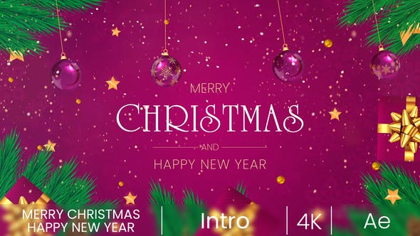 Videohive Merry Christmas Intro 2 35338124