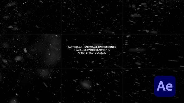 Videohive Particular - Snowfall Backgrounds 35122391