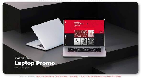 Videohive Stylish Website Laptop Promotion 35242985