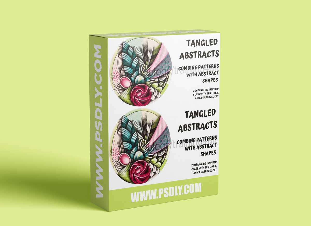 Tangled Abstracts - Draw Patterns and Combine Them With Abstract Shapes