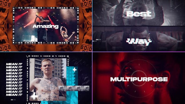 Videohive Upbeat Typo Opener 35322216