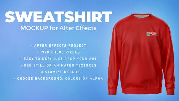 Videohive Sweatshirt Mockup Template - Animated Mockup PRO 35152516