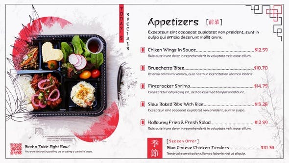 Videohive Japanese Restaurant Menu 34953672