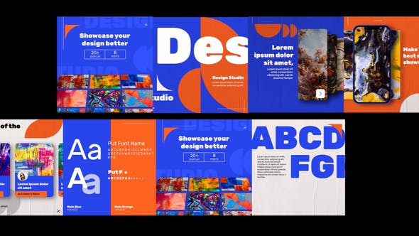Videohive Typography Design Studio Post Instagram 35185503