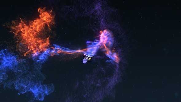 Videohive Particle Trails Logo Reveal 18626886