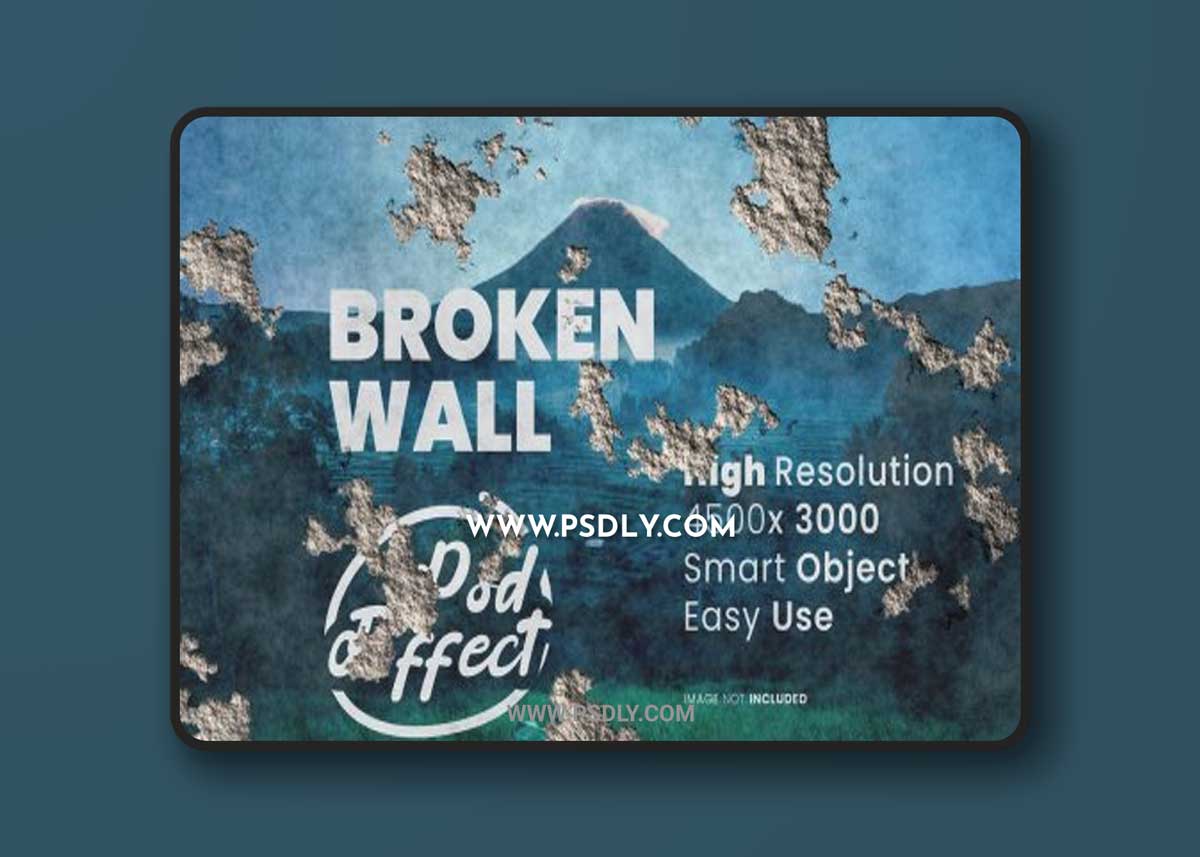 Broken wall effect photoshop