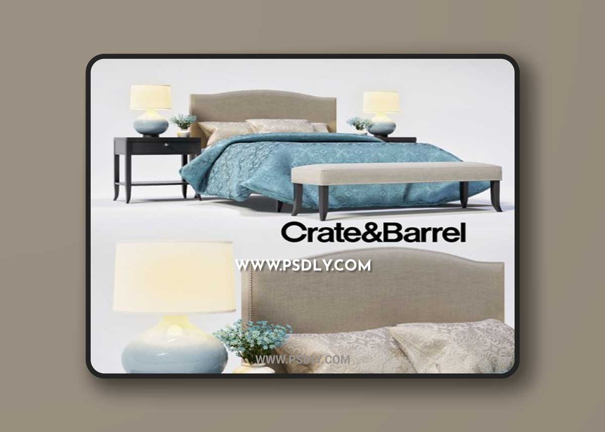 Colette Crate & Barrel 3D Models