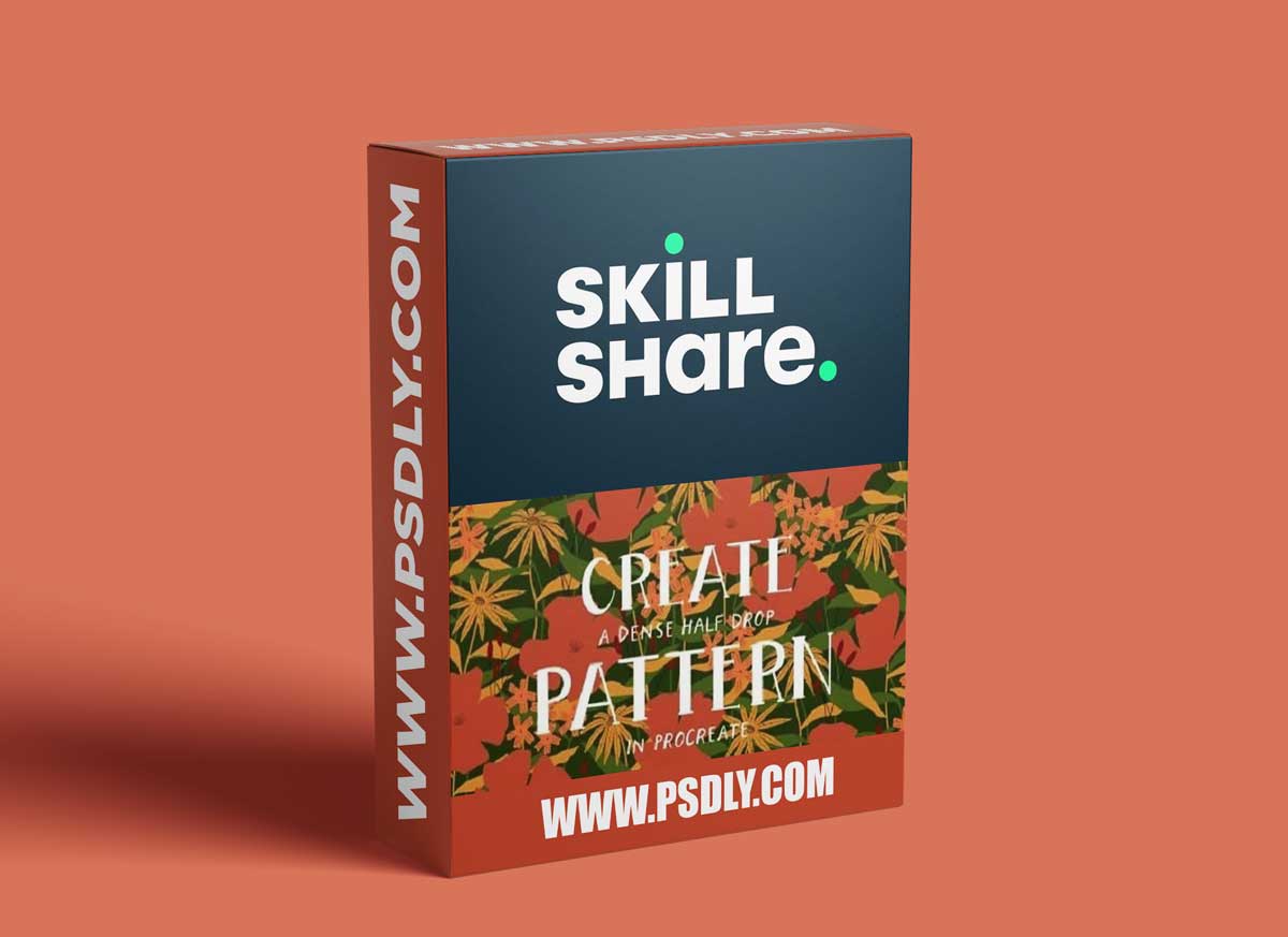 Create a Dense, Floral, Half Drop Pattern in Procreate