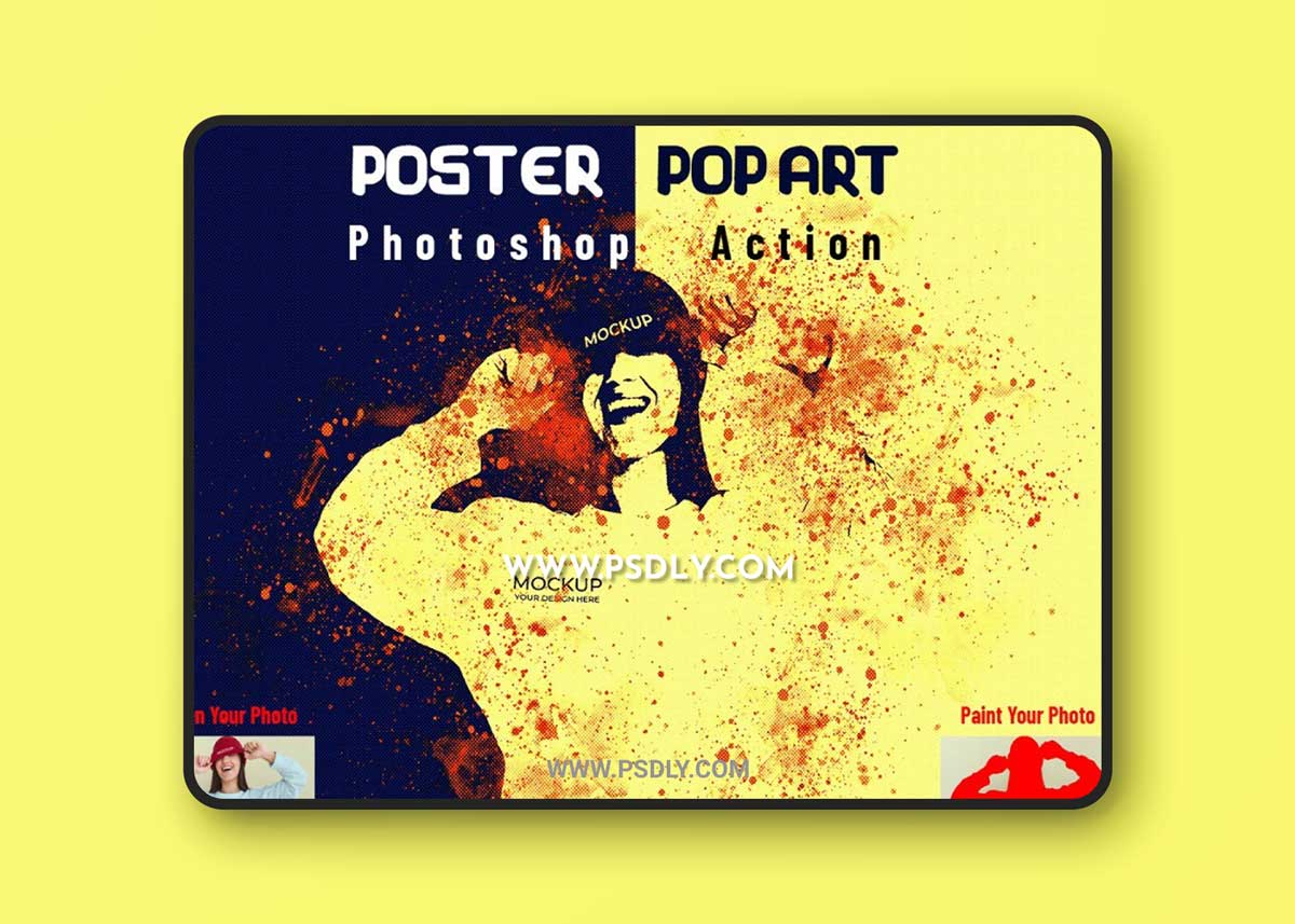 CreativeMarket - Poster Pop Art Photoshop Action 6889884
