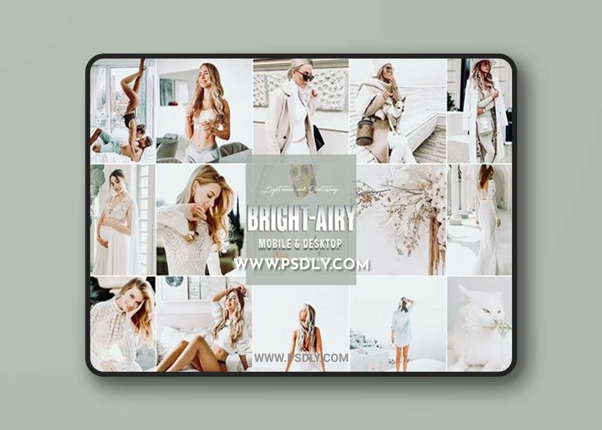 Dreamy Bright Photoshop Actions Lightroom Presets