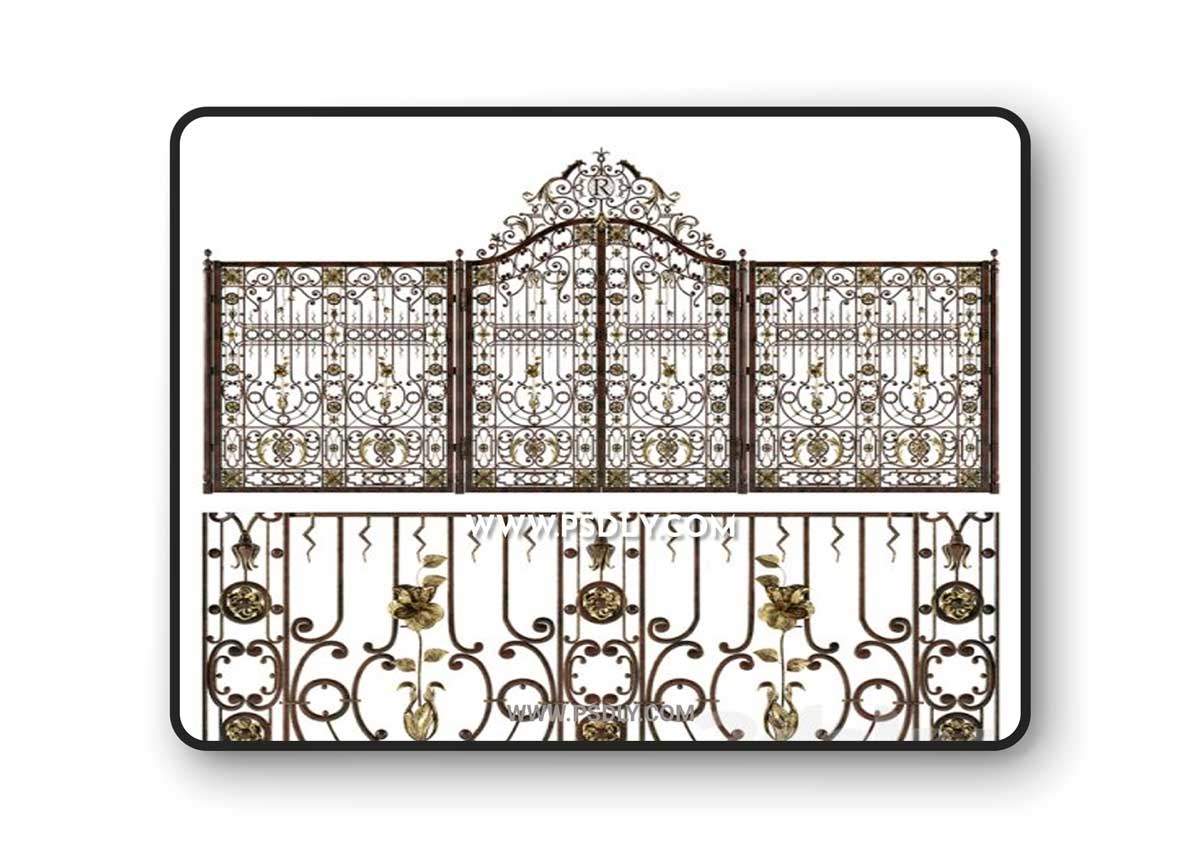 Forged gates and fences 3D Model