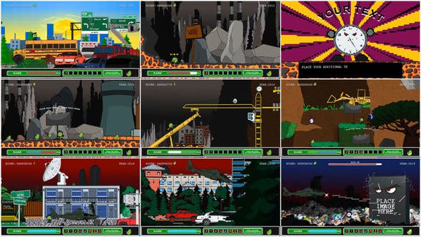Videohive Retro Gameplay – 8-bit 16-bit 35466696