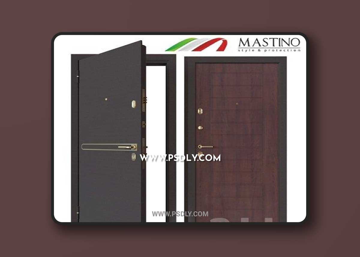 Input metal door MASTINO STRADA 3D Model