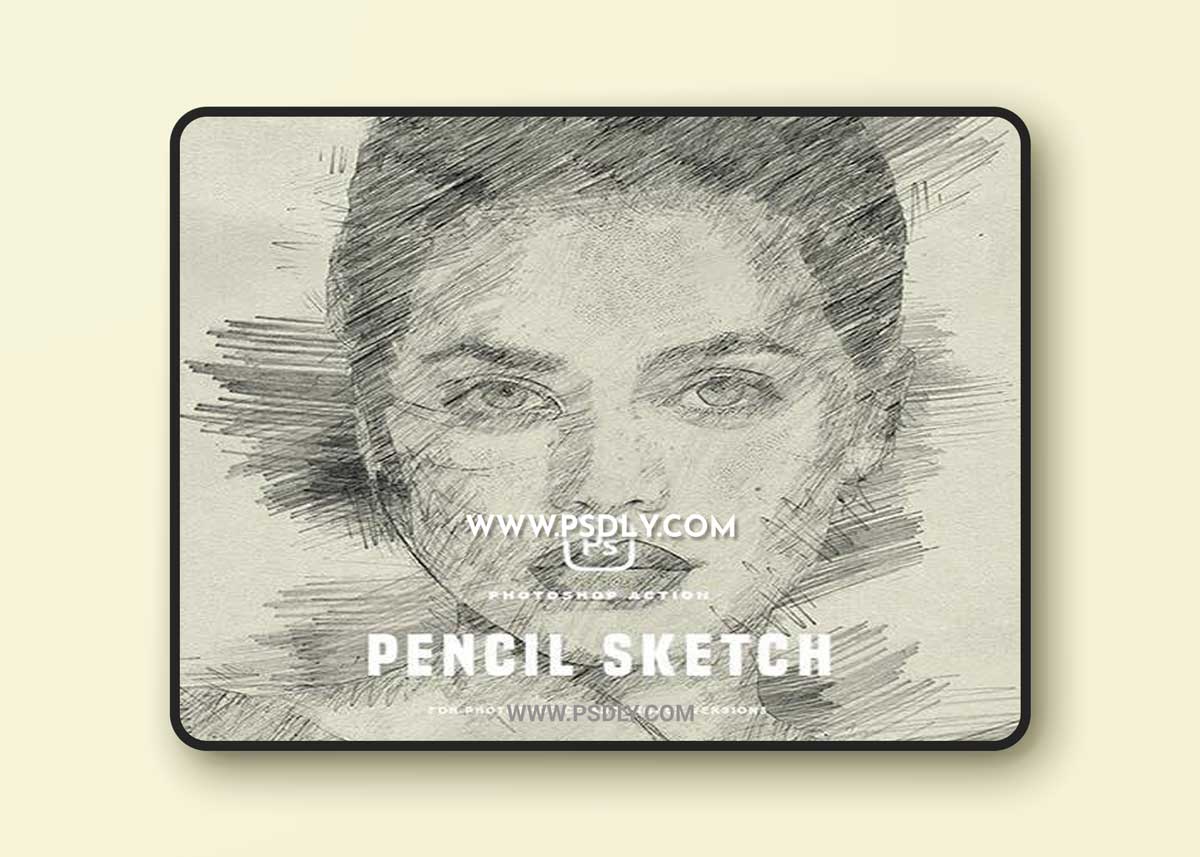 Pencil Sketch Photoshop Action 35428650