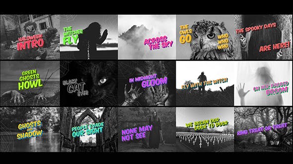 Videohive Vintage Haloween Intro 20671074