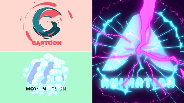 Videohive Fast Cartoon Logo Reveal 3 in1 35655260
