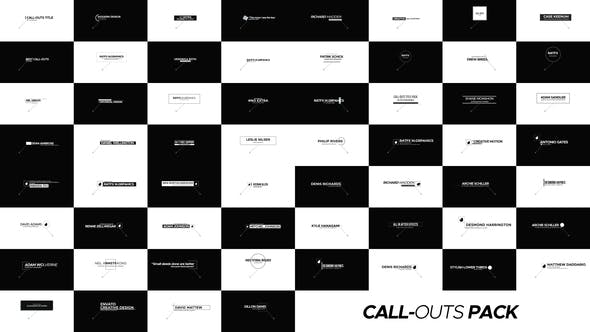 Videohive 60 Call Outs 23369964