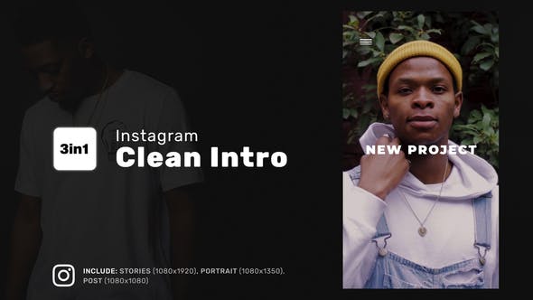 Videohive Instagram Clean Intro 35888023