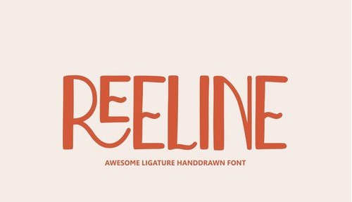CM - Reeline - Luxury Hand Drawn Font 4663684