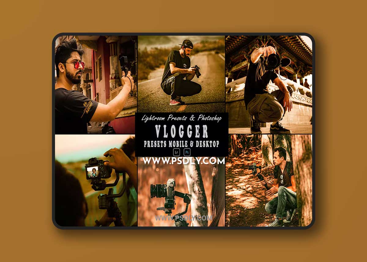 Vlogger Tone Photoshop Action & Lightrom Presets