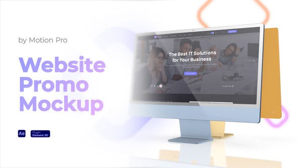 Videohive Website Promo Mockup - 3D Display 35442558
