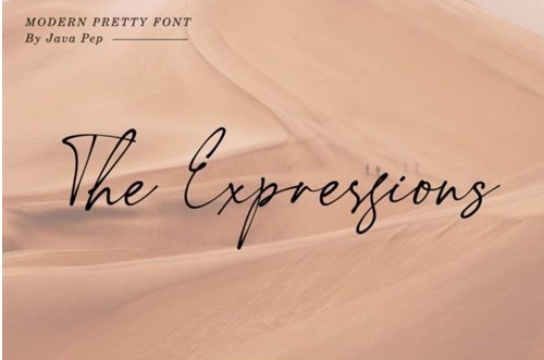 The Expressions / modern pretty font 4595230
