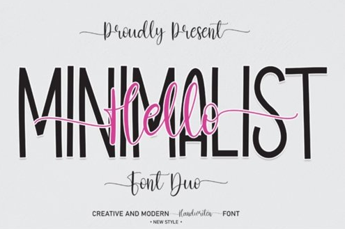 Hello Minimalist Font