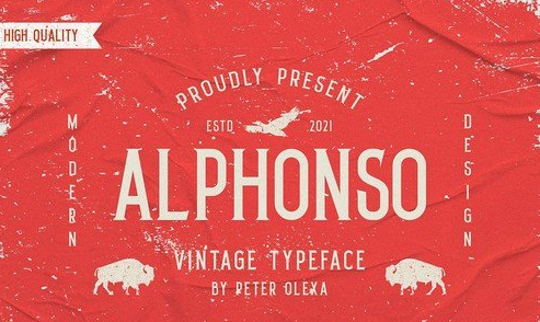 Alphonso Retro Font