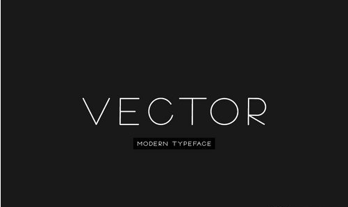 VECTOR - Minimal & Modern Typeface 3607759