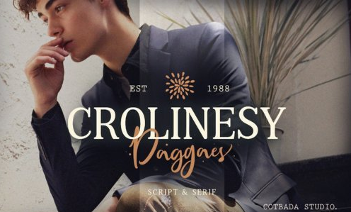 Crolinesy Daggaes - 3 Fonts