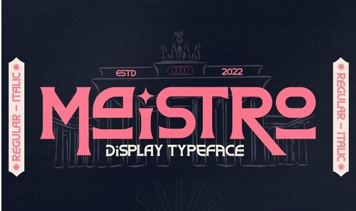 Maistro Modern Display Typeface