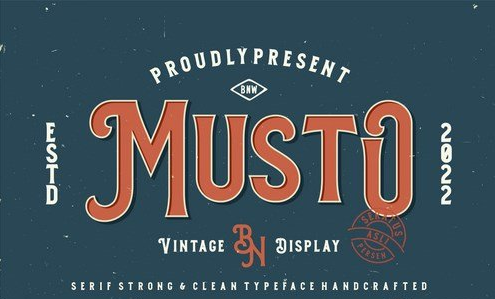 Musto - Vintage Display Font