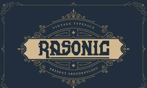 Rasonic Stunning Display Fonts 5243655
