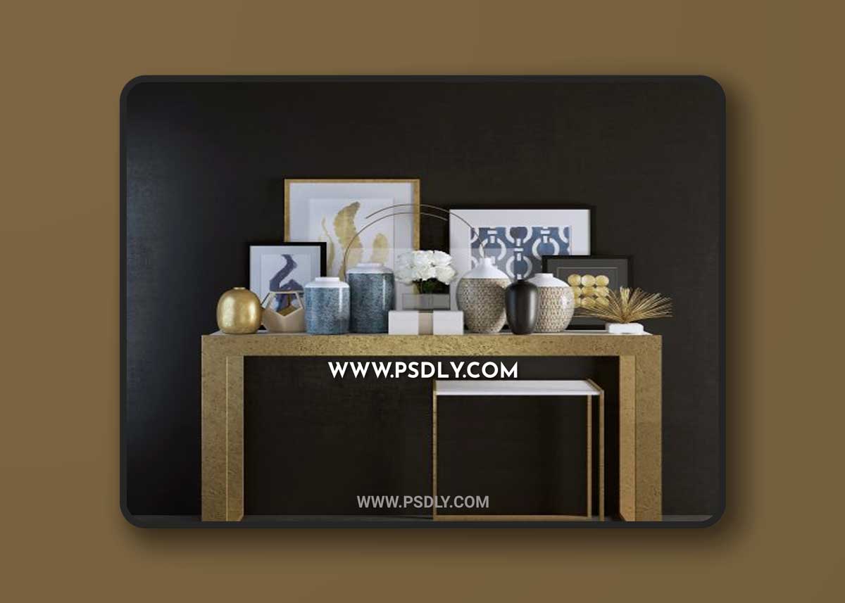 Arteriors decorative set 3D Model