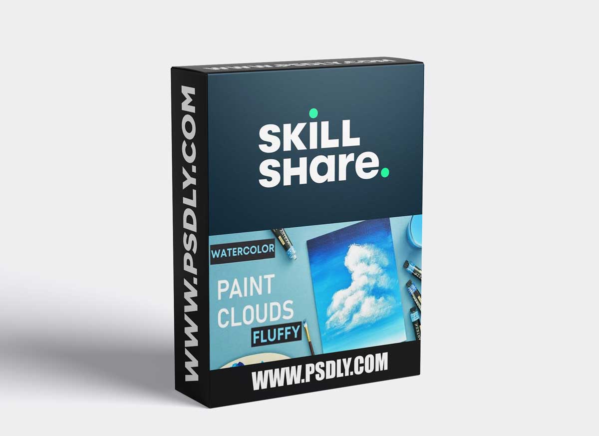 Draw & Paint Fluffy Clouds: In-depth step by step tutorial with wet into wet technique, and
