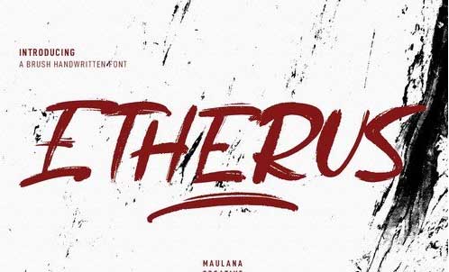Etherus Brush Handwritten Font