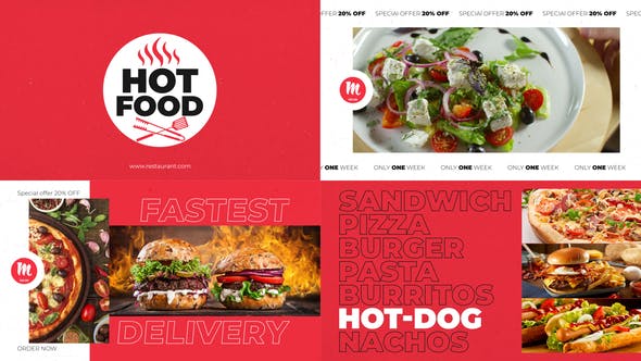 Videohive Fast Food Intro - Restaurant Promo 36167581
