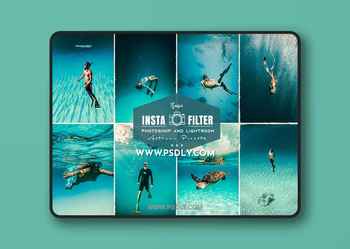 Insta Filter Beach Photoshop & Lightroom Presets USNQL43