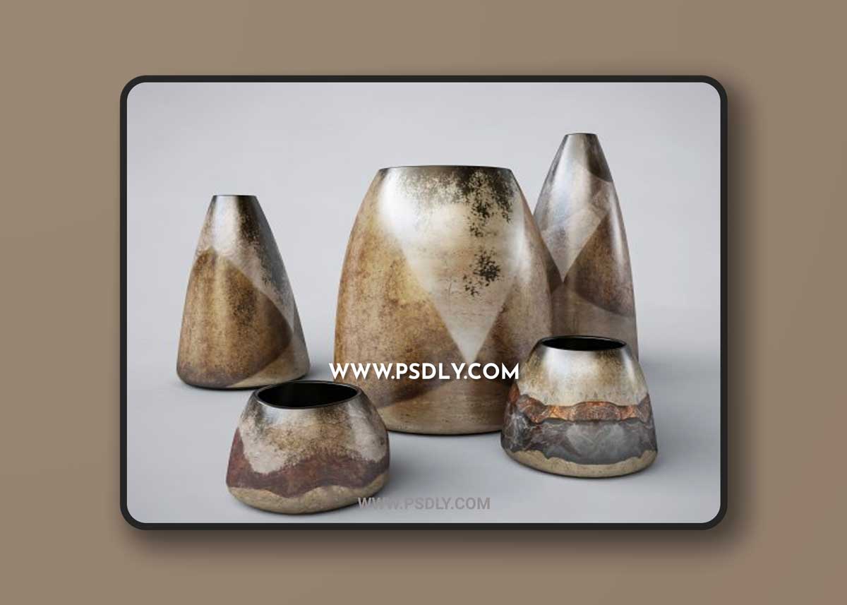 Kelly Hoppen vases 3D Model