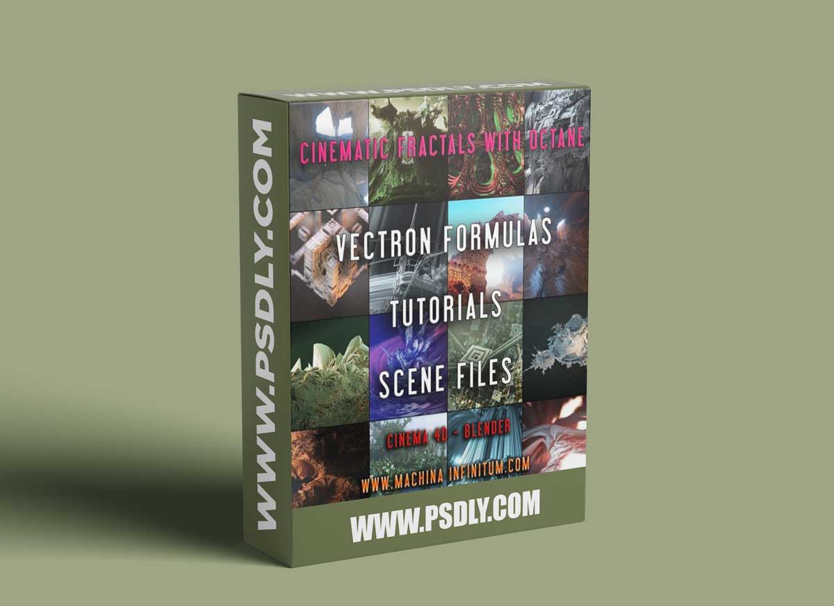 Octane Vectron Fractal PACK N°2 - Tutorials - Cinema 4D & Blender scenes