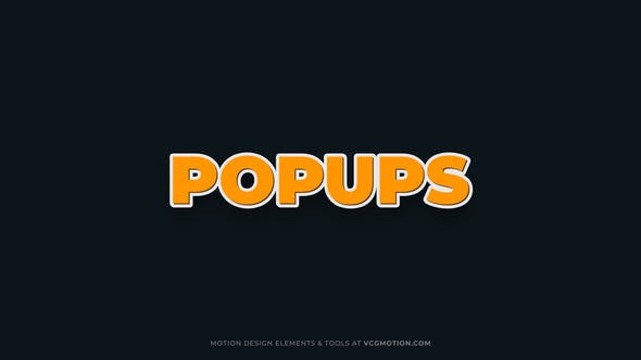 Videohive Titles - Popups 35831258