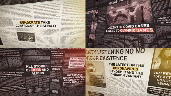Videohive Newspaper News Intro 36013255
