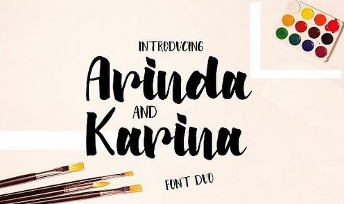 Arinda & Karina Duo Font Family - 2 Fonts 1 Arinda & Karina Duo Font Family - 2 Fonts