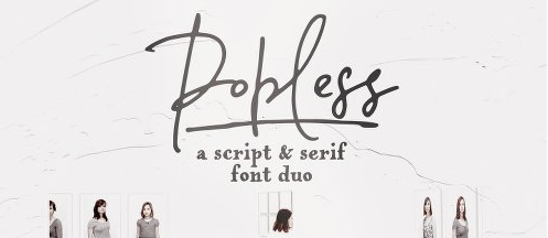 Popless Font Family - 4 Fonts 1 Popless Font Family - 4 Fonts
