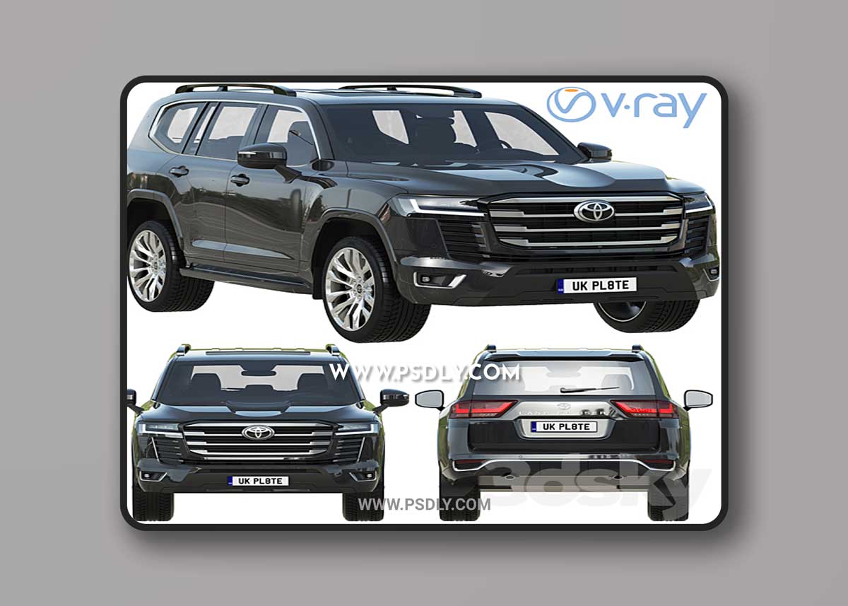 Toyota Land Cruiser 300 3D Model