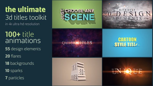 Videohive 3D Text Animation Pack 12617556