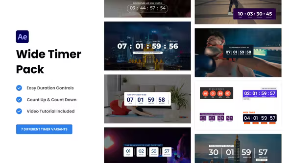 Videohive Wide Timers 35852794