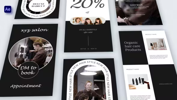Videohive Salon Instagram Stories (6 in 1) 36188394
