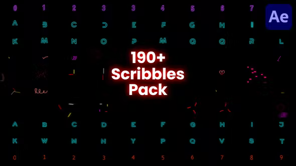 Videohive Scribble & Alphabet Pack 35853459